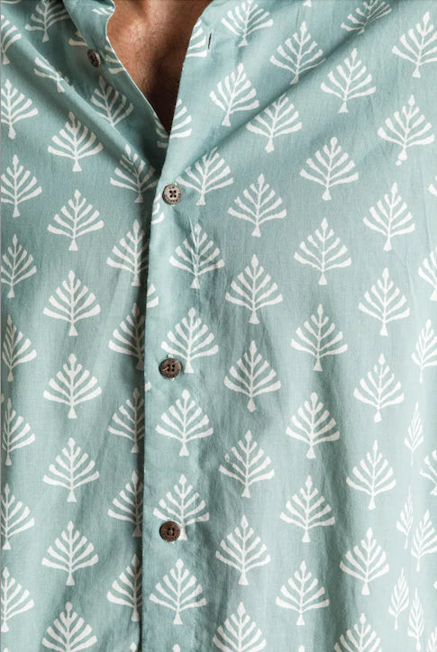 Barton long sleeve shirt  in light blue