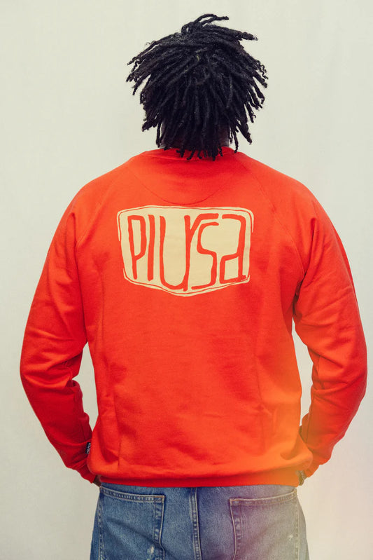 Piursa Unisex/Sweatshirt - Red